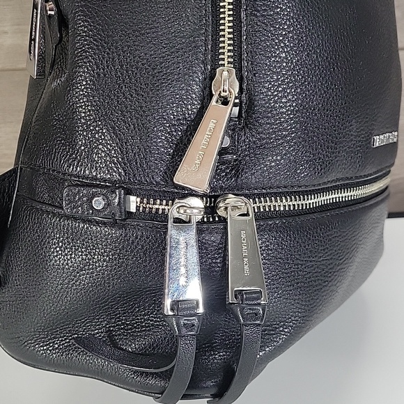 MICHAEL KORS Black Pebble Leather Backpack - Picture 9 of 16